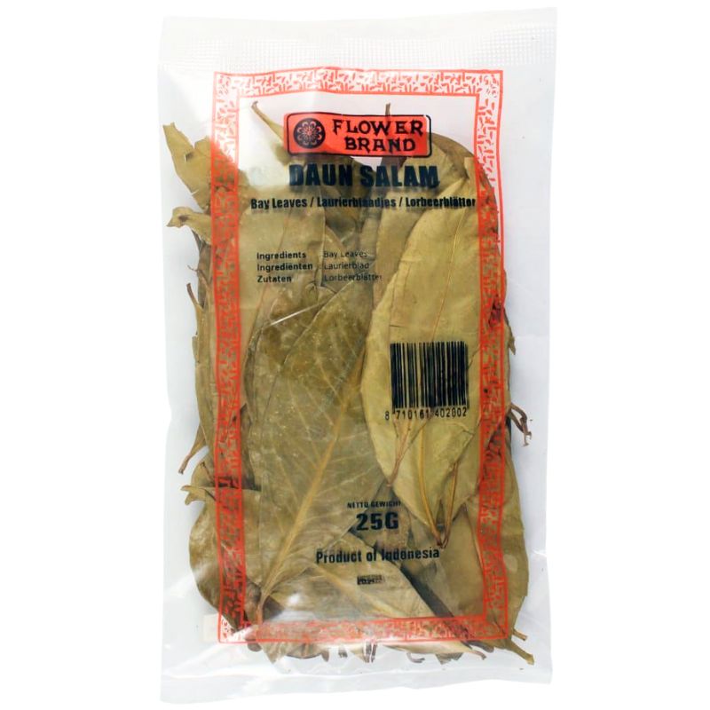 Flower Brand Daun Salam Blad / Bay leaves / Laurierblaadjes- 25g-Global Food Hub
