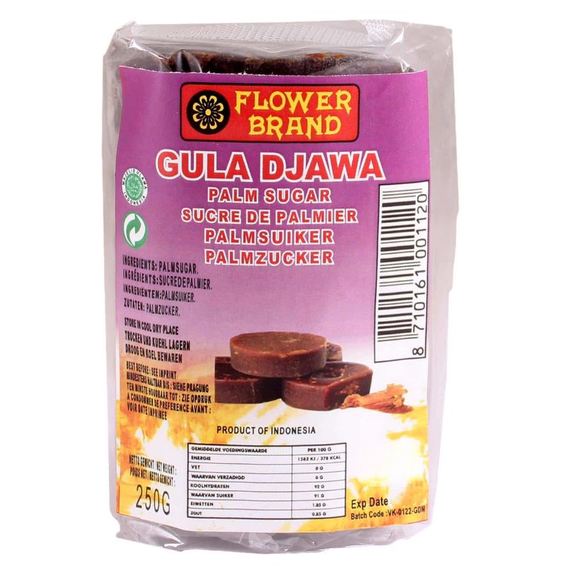 Flower Brand Gula Djawa Palmsuiker / Palmsugar - 250g-Global Food Hub