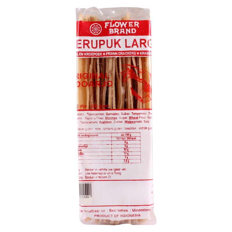 Flower Brand Krupuk Lang Sido - 500g-Global Food Hub