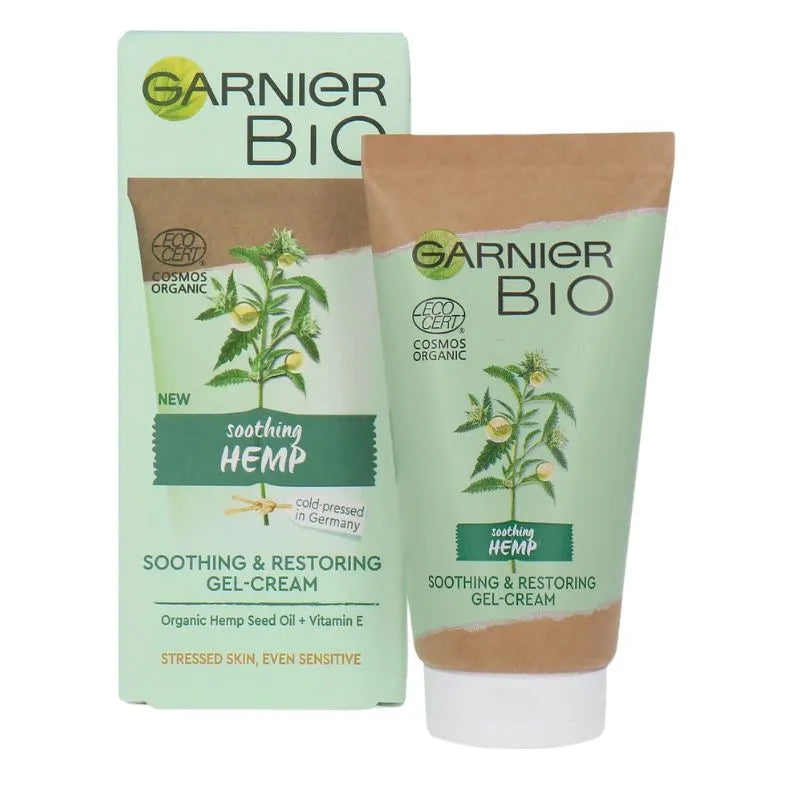 Garnier Bio Soothing & Restoring Gel Soothing Hemp Cream - 50 ml-Global Food Hub