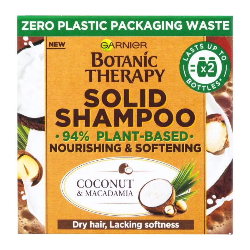 Garnier Botanic Therapy Solid Coconut Shampoo Bar - 60g-Global Food Hub