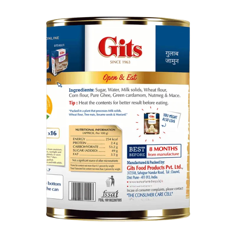 Gits Gulab Jamun - 1Kg-Global Food Hub