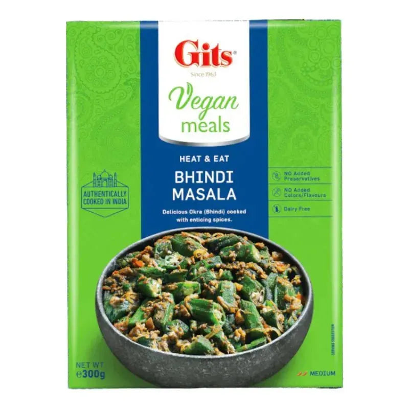 Gits RTE Bhindi Masala (Vegan) - 300g-Global Food Hub