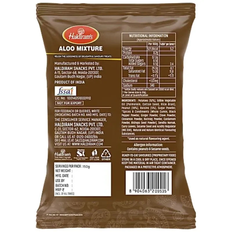 Haldiram's - Aloo Mixture 150g-Global Food Hub