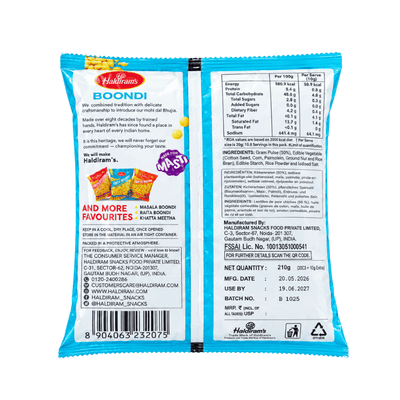 Haldiram's - Boondi Masala (Spicy Croutons)- 210g-Global Food Hub