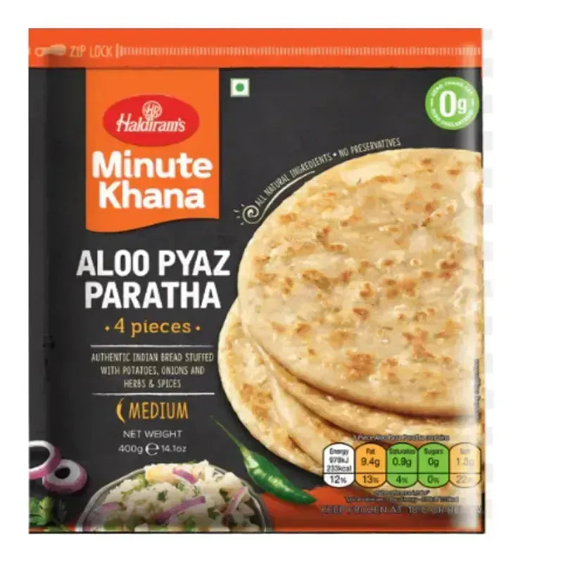 Haldiram's - Frozen Aloo Pyaz Paratha 400g-Global Food Hub