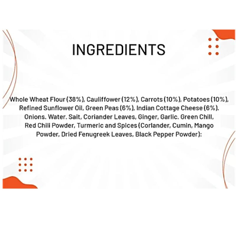 Haldiram's - Frozen Mix Veg Paratha (Vegan) 400g-Global Food Hub