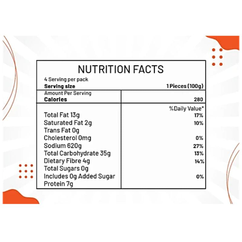 Haldiram's - Frozen Mix Veg Paratha (Vegan) 400g-Global Food Hub