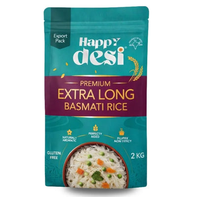 Happy Desi - Extra Long Basmati Rice - 2kgs-Global Food Hub