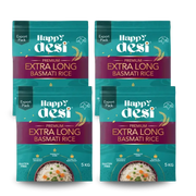 Happy Desi - Extra Long Basmati Rice - 4 x 5kgs-Global Food Hub