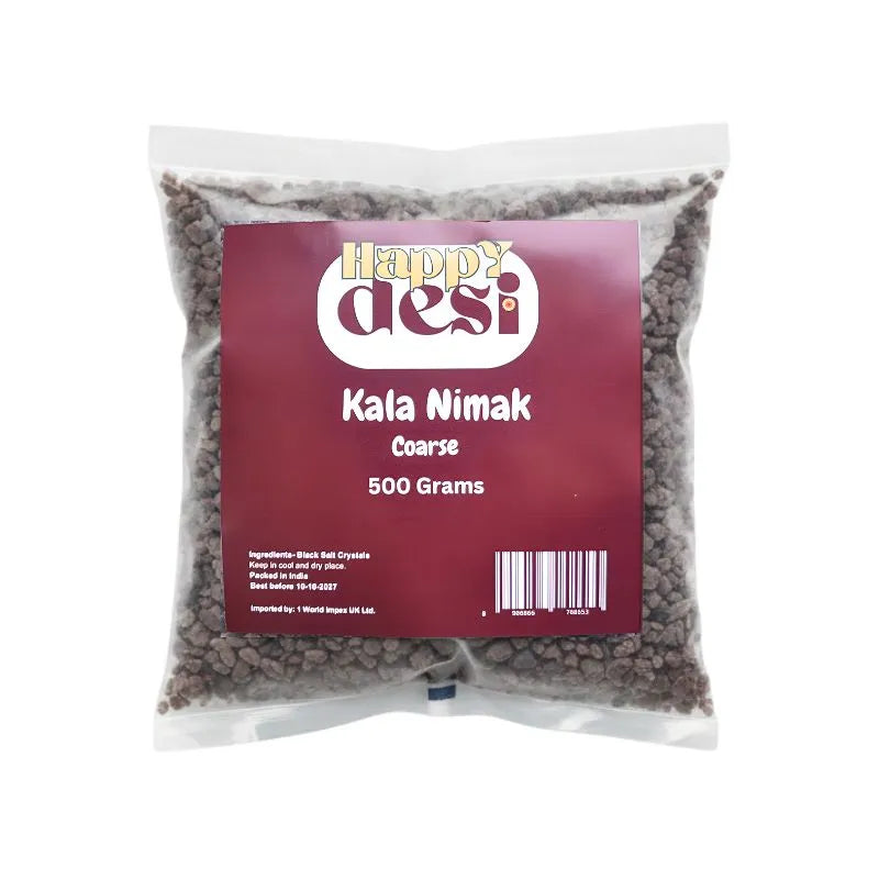 Happy Desi Kala Nimak Coarse (Black Salt) - 500g-Global Food Hub
