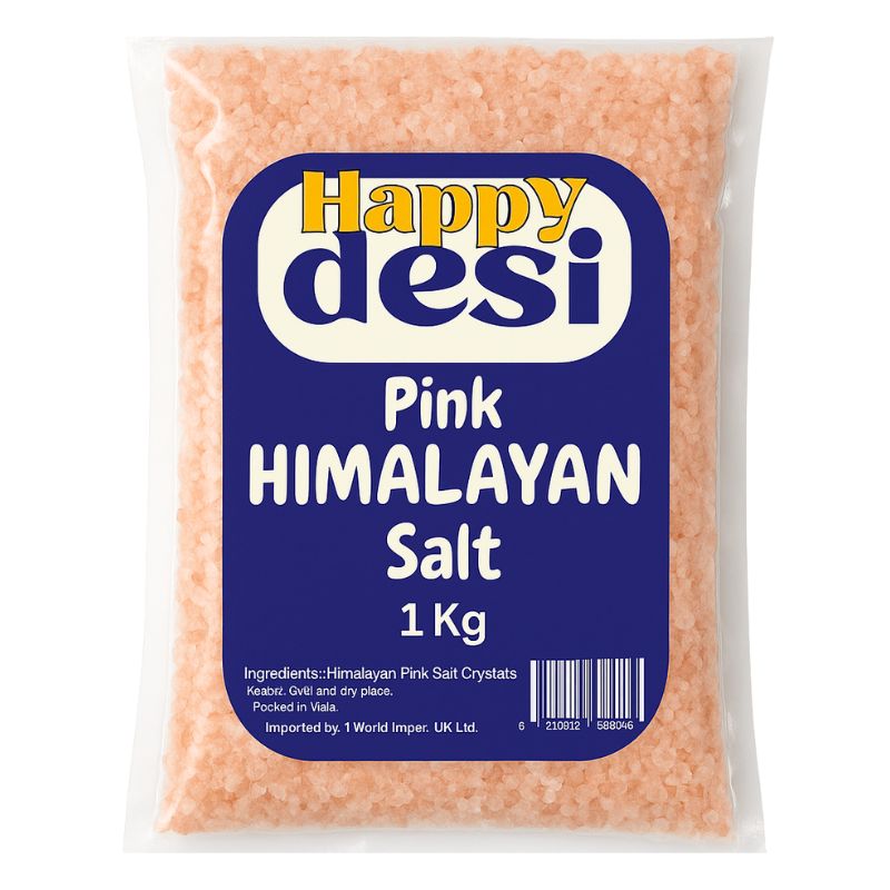 Happy Desi Pink Himalayan Salt - 1kg-Global Food Hub