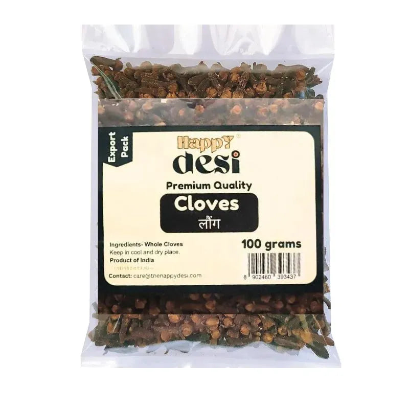 Happy Desi Whole Cloves - 100g-Global Food Hub