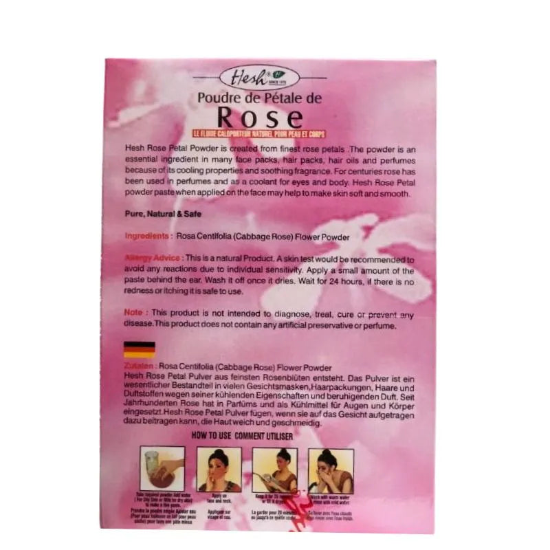 Hesh Rose Petal Powder - 100g-Global Food Hub