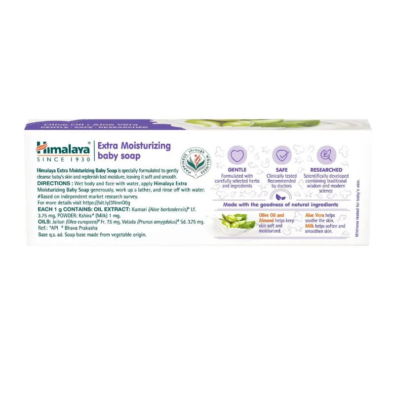 Himalaya Extra Moisturizing Baby Soap - 75g-Global Food Hub