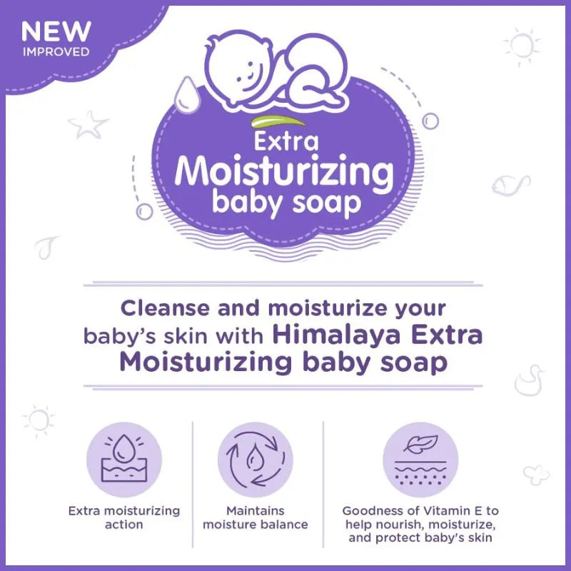 Himalaya Extra Moisturizing Baby Soap - 75g-Global Food Hub