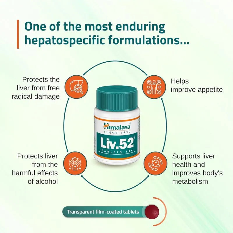 Himalaya Liv.52 Tablets - 100 Tablets-Global Food Hub