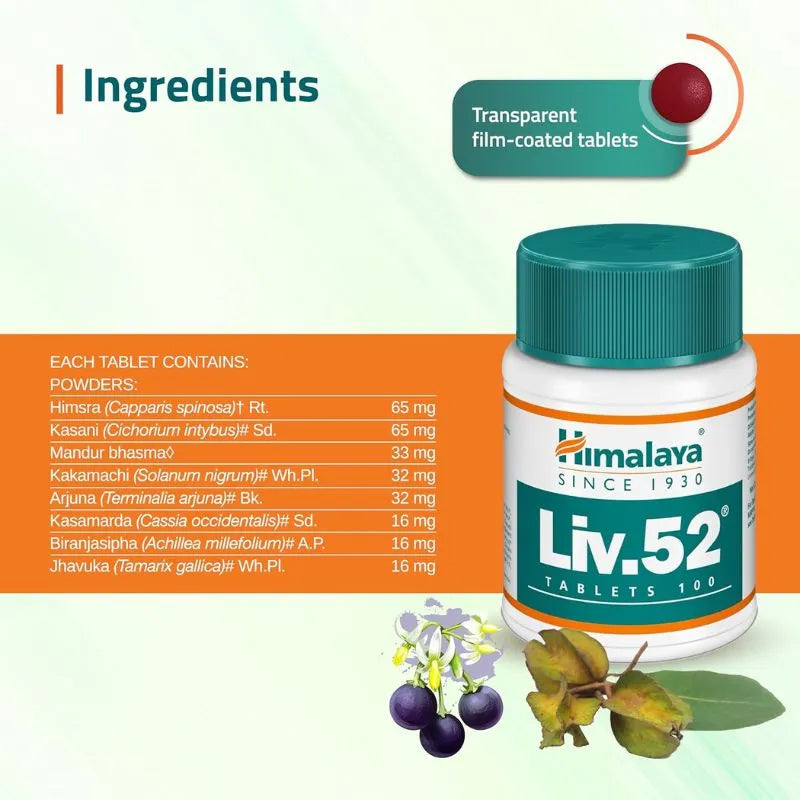 Himalaya Liv.52 Tablets - 100 Tablets-Global Food Hub