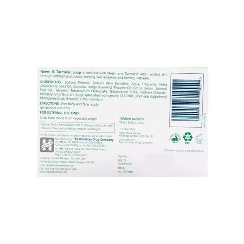 Himalaya Neem and Turmeric Soap - 75g-Global Food Hub