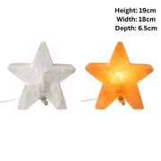 Himalaya Salt Lamp Star Shape - White-Global Food Hub