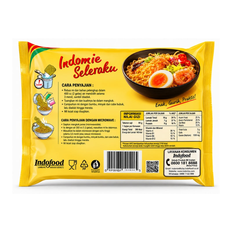Indomie Mi Instant Noodles Rasa Ayam Bawang - 69g-Global Food Hub