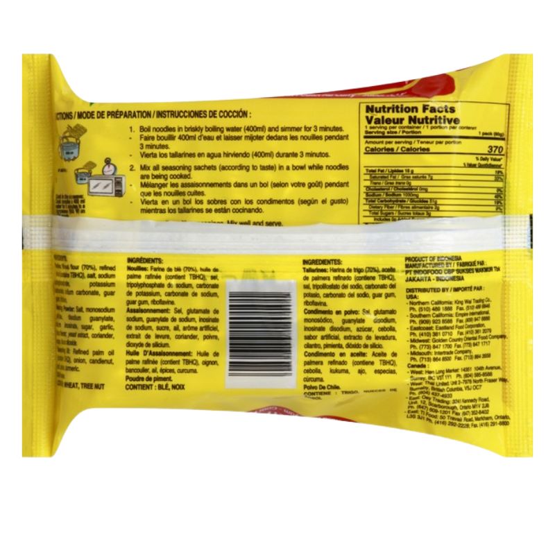 Indomie Noodle Chicken Curry - 80g-Global Food Hub