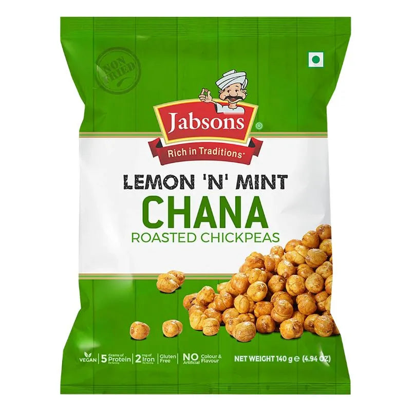 Jabsons Lemon and Mint Chana - 140g-Global Food Hub