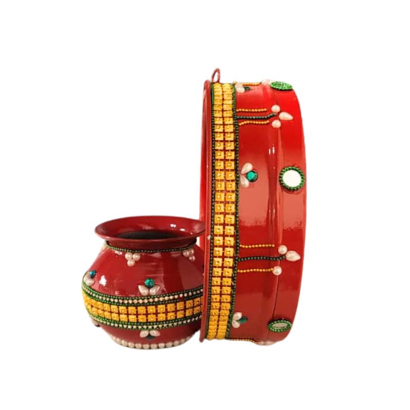 Karva Chauth Puja Set Design B-Global Food Hub