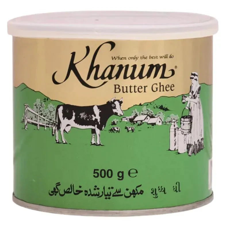 Khanum Pure Butter Ghee - 500g-Global Food Hub