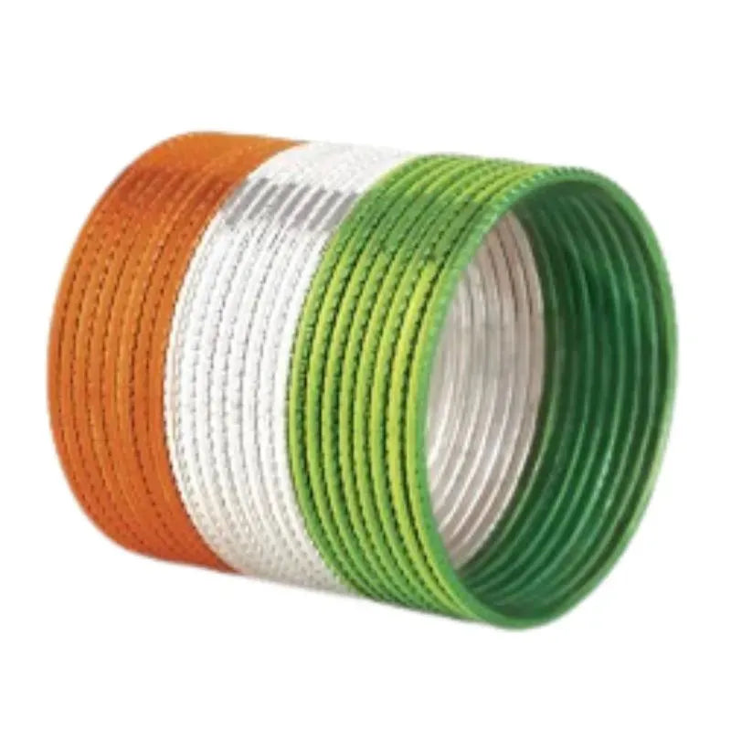 Kids Metal Bangles Tricolor - Set of 24 - 2.2-Global Food Hub