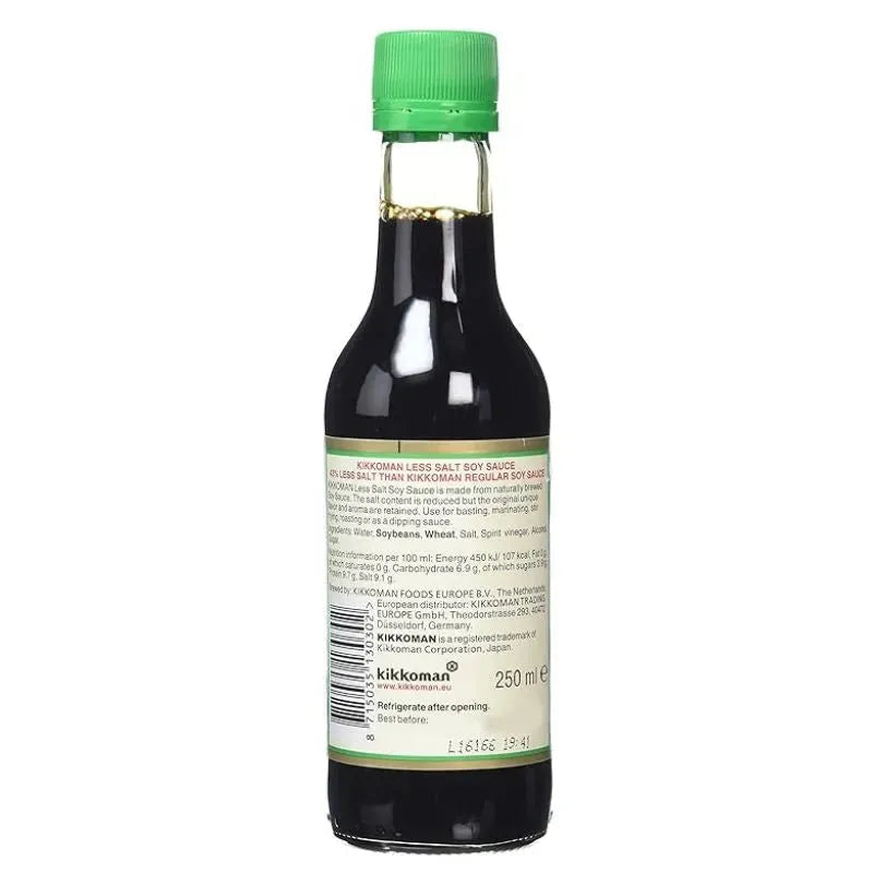 Kikkoman - Soy Sauce Less Salt - 250ml-Global Food Hub