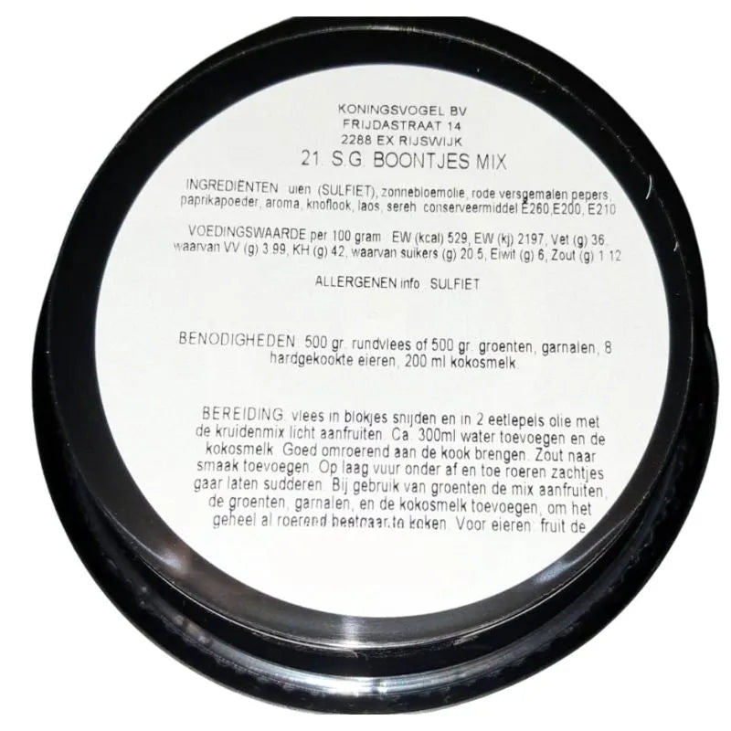 Koningsvogel Boemboe Sambal Goreng Boontjes - 100g-Global Food Hub