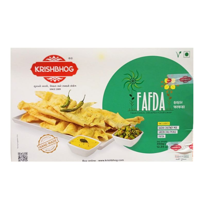 Krishbhog Chickpea Flour Crisp ( Fafda ) - 350g-Global Food Hub