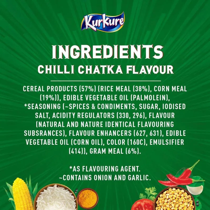 Kurkure Chilli Chatka Snack - 68g-Global Food Hub