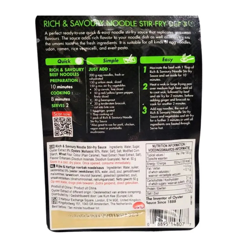 LKK - Rich and Savoury Noodle Stir-Fry Sauce 50g-Global Food Hub