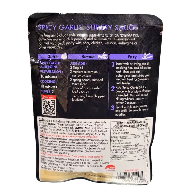 LKK Spicy Garlic Stir-Fry Sauce - 80g-Global Food Hub