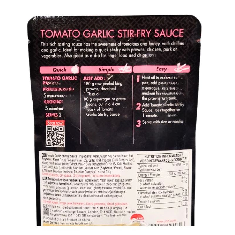 LKK - Tomato Garlic Stir-Fry Sauce 70g-Global Food Hub