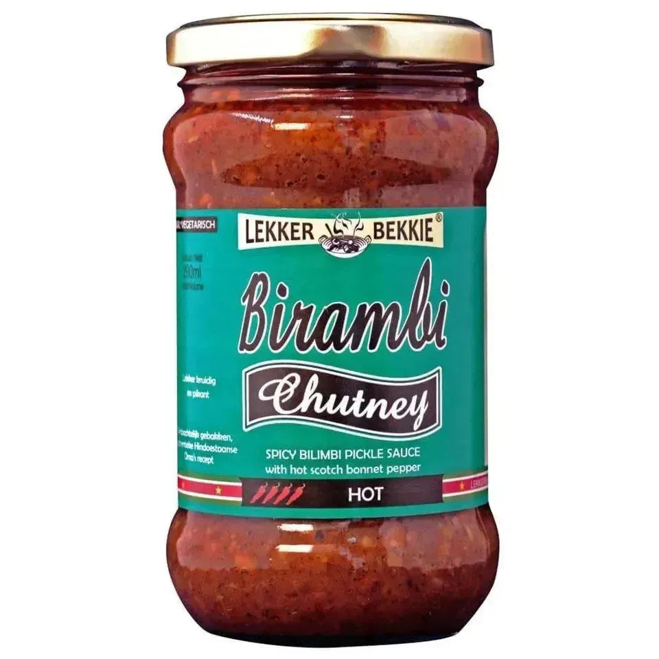 Lekker Bekkie - Birambi Chutney 290ml-Global Food Hub