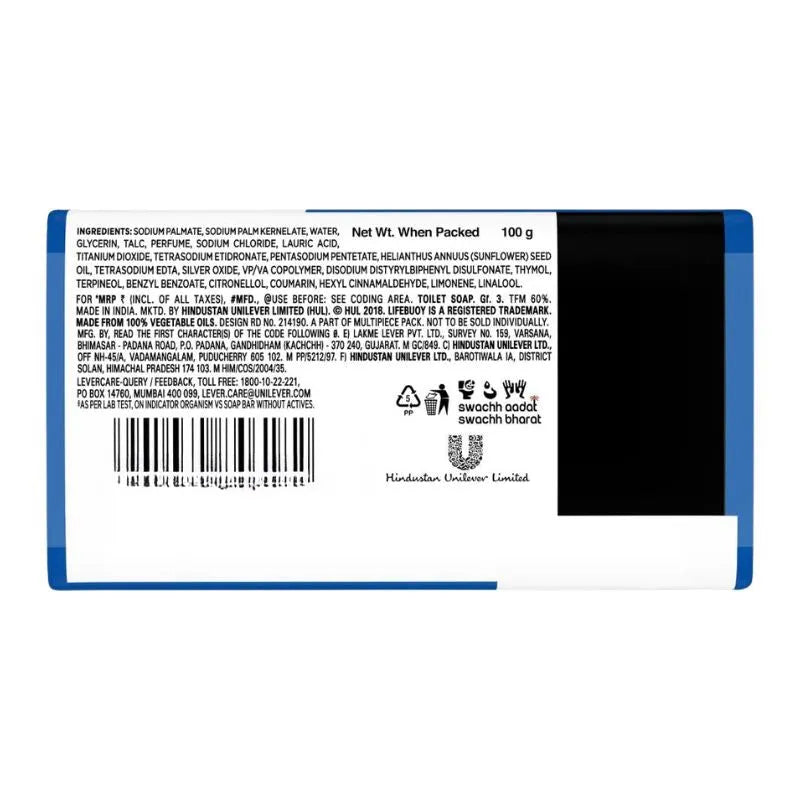 Lifebuoy Care Soap Bar Active Silver Formula - 100g-Global Food Hub