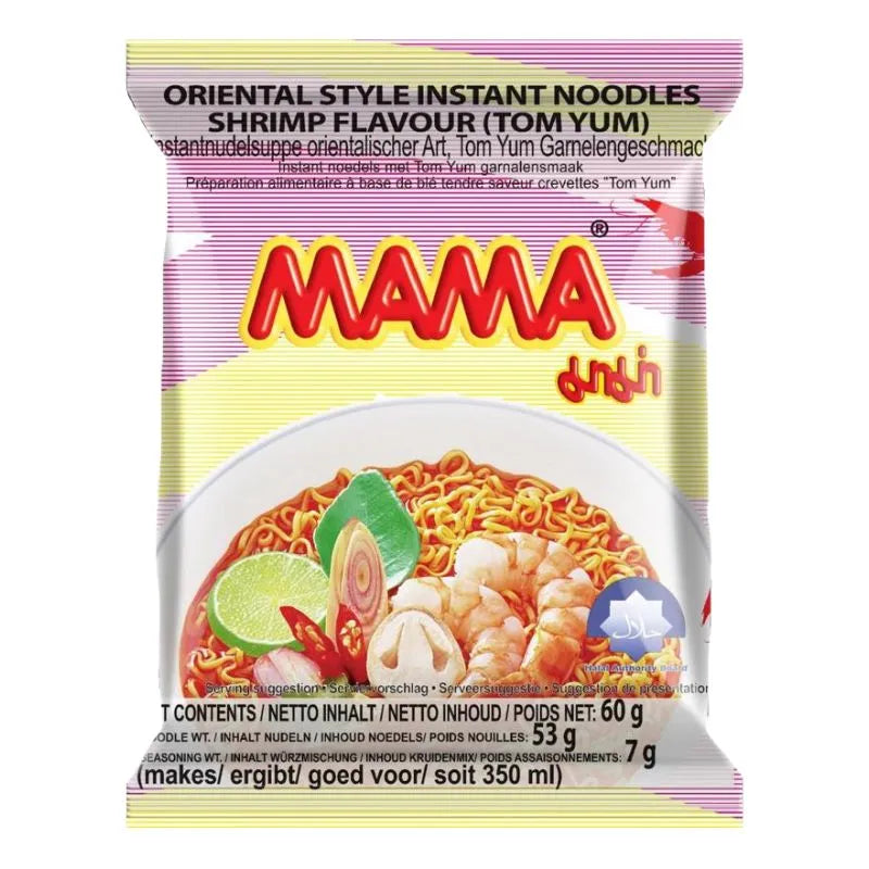 MAMA Instant Noodle Shrimp Tom-Yum Flavour - 60g-Global Food Hub