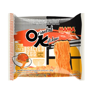 MAMA OK Instant Noodles Salted Egg - 85g-Global Food Hub
