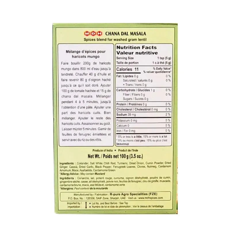 MDH Chana Dal Masala - 100g-Global Food Hub