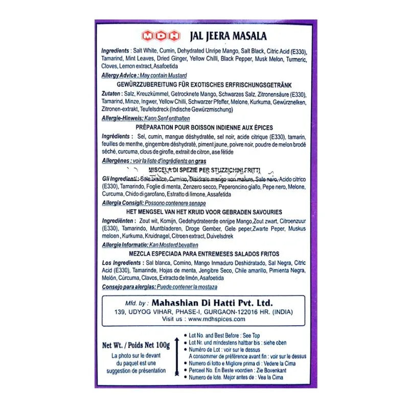 MDH Jal Jeera - 100g-Global Food Hub