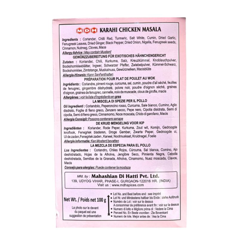MDH Karahi Chicken Masala - 100g-Global Food Hub