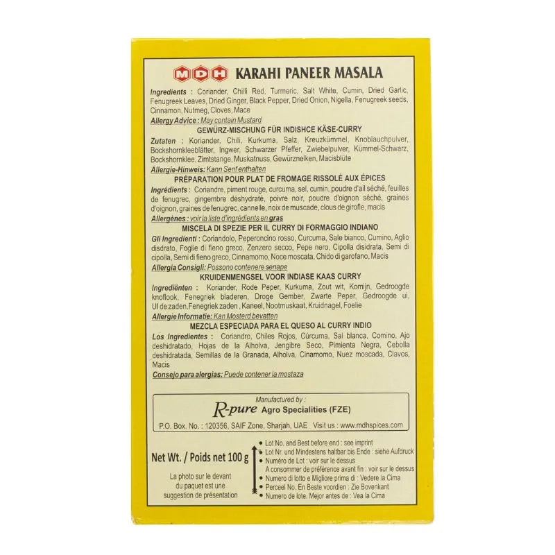 MDH Karahi Paneer Masala - 100g-Global Food Hub