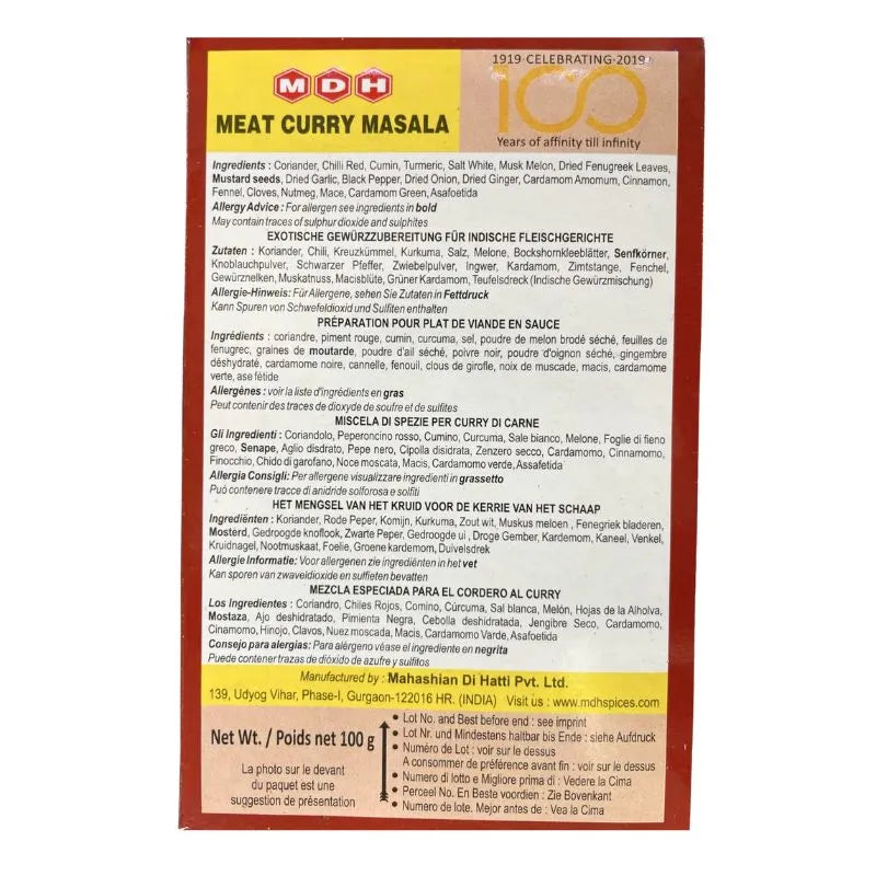 MDH Meat Curry Masala - 100g-Global Food Hub