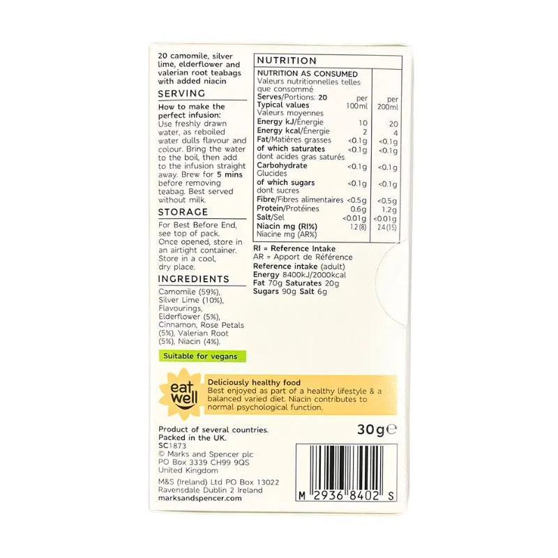 M&S Dreamy Tea Bags - 30g / 20 bags-Global Food Hub