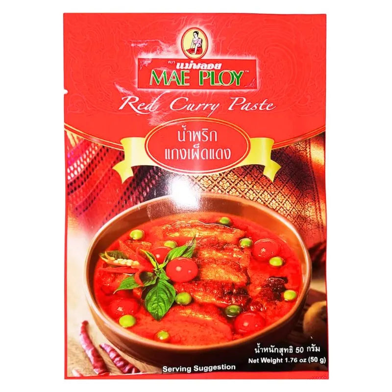 Mae Ploy - Red Curry Paste, Sachet 50g-Global Food Hub