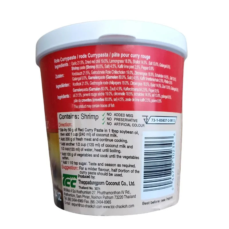 Mae Ploy Vegetarian Red Curry Paste- 400g-Global Food Hub