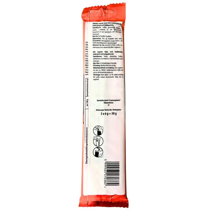 Milky Sip Biscuit Flavoured Straws Gluten Free - 30g-Global Food Hub